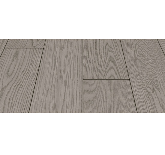 Preverco Bois d'ingénierie Flex19 Chêne blanc, finition Inox mat, lame 5-1/8 po x 3/4 po