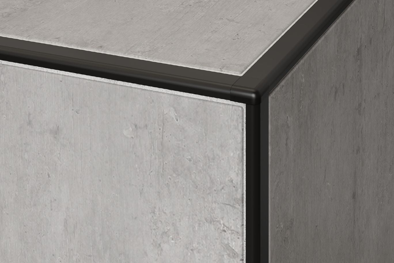 Schluter JOLLY Moulure flexible de bordure pour les murs Aluminium Blanc mat 3/8" (10 mm) x 10'
