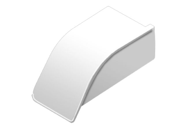 Schluter DILEX-AS Cap de fermeture gauche - plastique PVC blanc éclatant