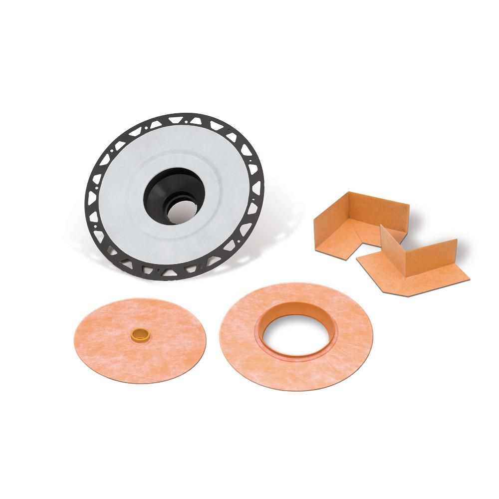 Schluter KERDI-DRAIN Ensemble de bride - plastique ABS 3"