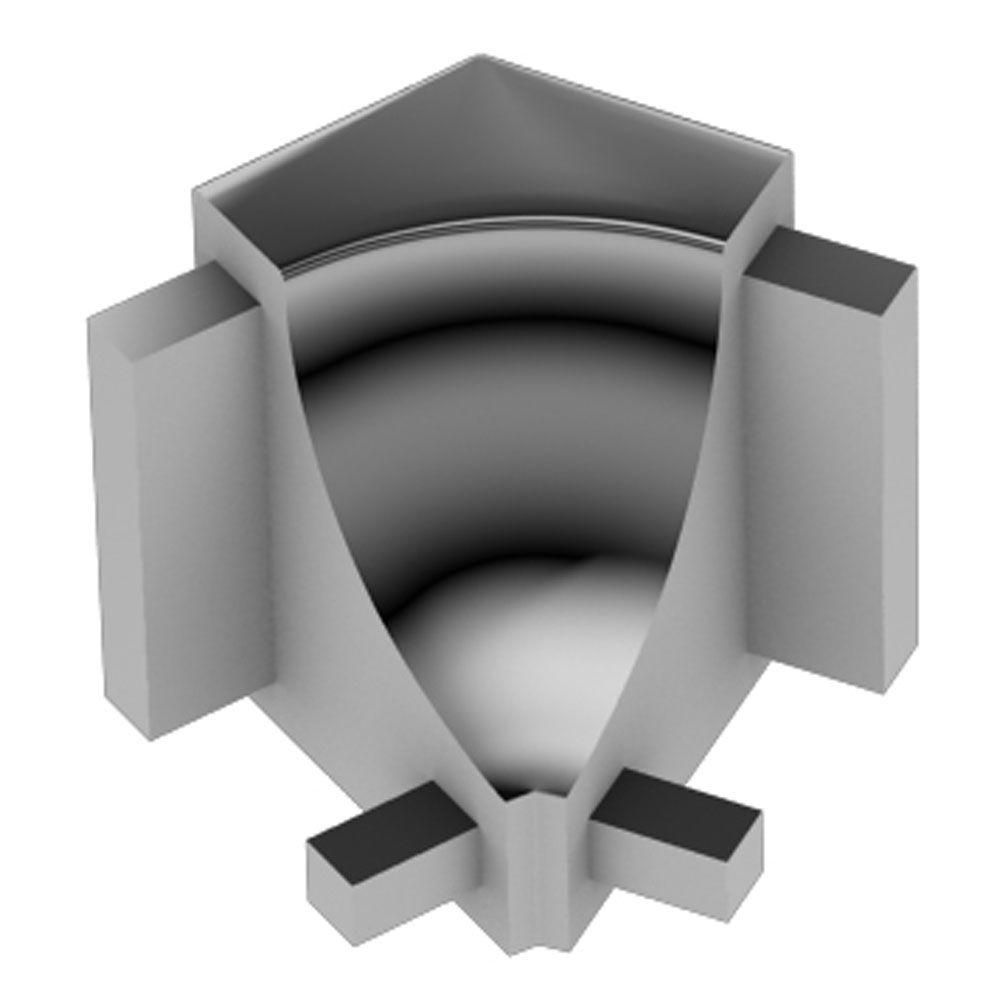 Schluter DILEX-AHK Coin intérieur 135° avec un radius de 3/8" (10 mm) - aluminium anodisé chrome poli
