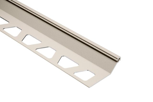 Schluter FINEC-SQ Profilé de finition et de protection des rebords aluminium crème 1/2" (12.5 mm) x 8' 2-1/2"