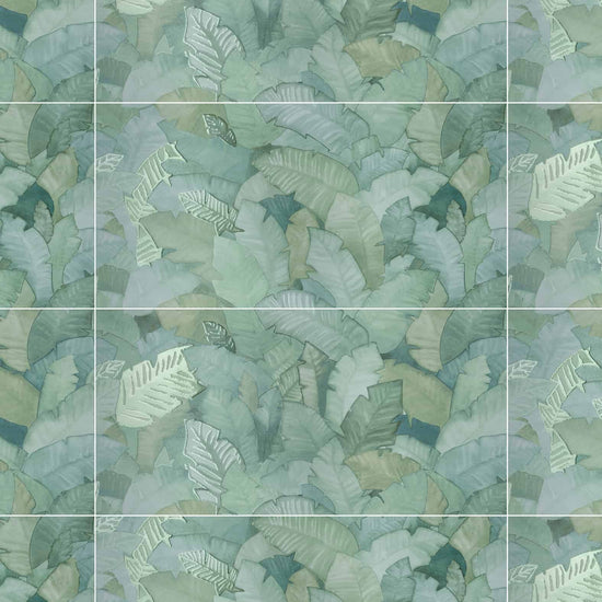 Carreaux de céramique | Collection Multiforme - 16 po x 32 po, décor Foliage lustré à motif feuilles