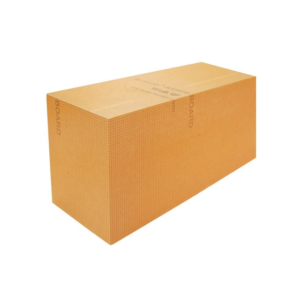 Schluter KERDI-BOARD-SB Banc de douche préfabriqué étanche rectangulaire 20" x 38" x 11-1/2"