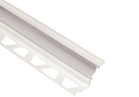 Schluter DILEX-PHK Profilé à gorge avec un radius de 3/8" - plastique PVC gris classique 5/16" (8 mm) x 8' 2-1/2"
