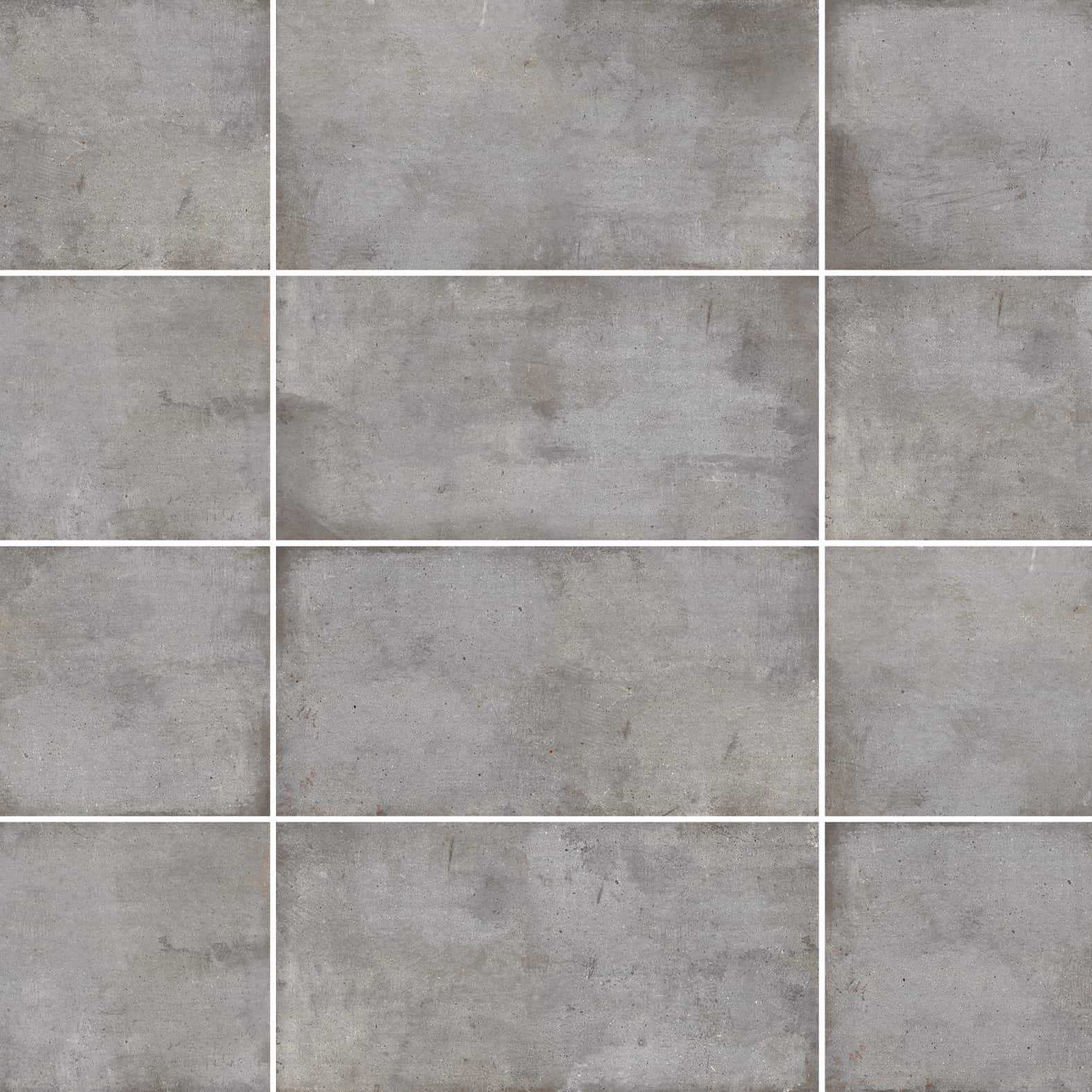 Carreaux de céramique Teknostone 12 po x 24 po, coloris fumée, finition mate