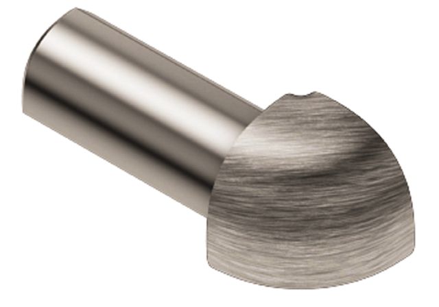 Schluter RONDEC Coin extérieur 90° Aluminium anodisé Nickel Brossé 3/8" (10 mm)