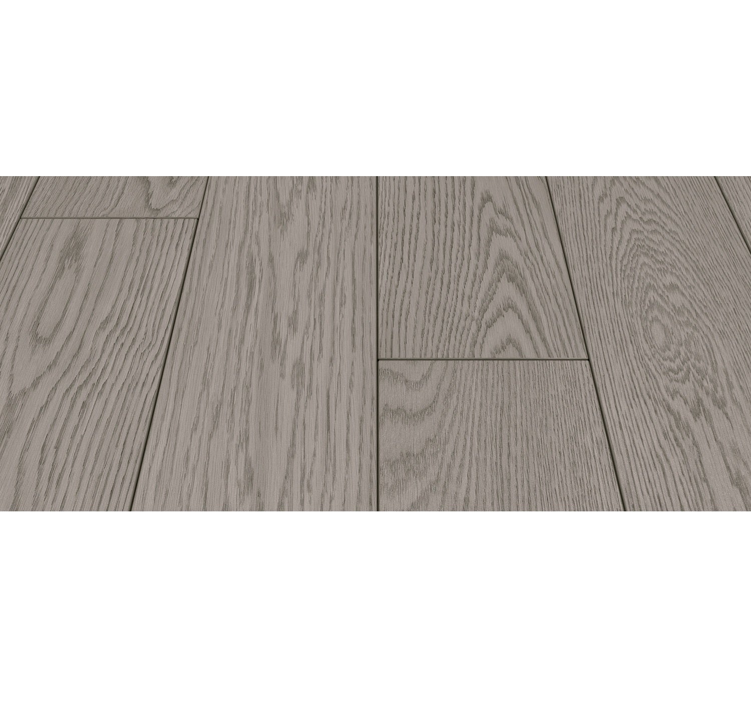 Preverco Bois d'ingénierie Flex19 Chêne blanc, finition Nuance Inox Mat, lames 6-1/8" × 3/4"