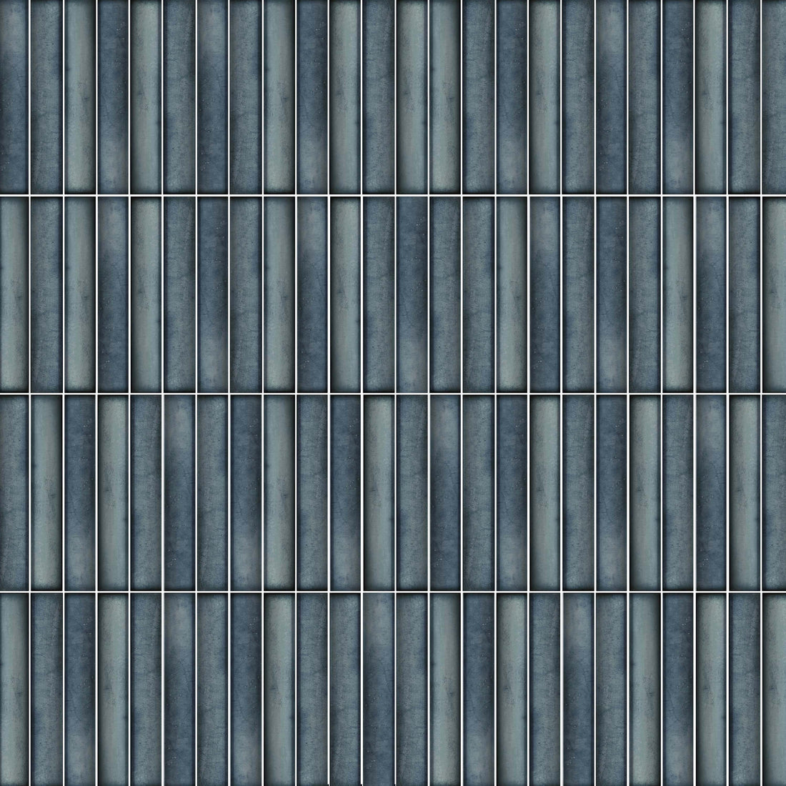 Carreaux de céramique | Collection Kanji - 4,5 po x 9 po Bleu mer 4.5 po x 9 po pré-coupé Lustré