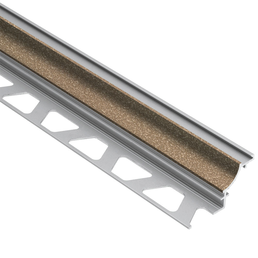 Schluter DILEX-AHK Profilé à gorge avec un radius de 3/8" - aluminium beige 5/16" (8 mm) x 8' 2-1/2"