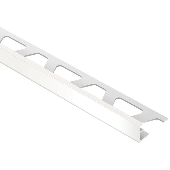Schluter JOLLY-P Profilé de bordure de mur - Plastique PVC blanc 3/8" (10 mm) x 8' 2-1/2"