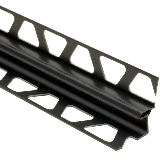 Schluter DILEX-EKE Profilé de joint de mouvement pour angles muraux - plastique PVC noir 33/64" x 15/32" x 8' 2-1/2"