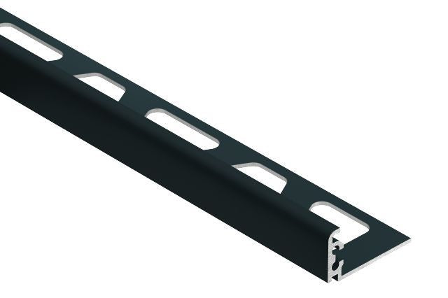 Schluter JOLLY Moulure de bordure de mur Aluminium Noir mat 1/2" (12.5 mm) x 8' 2-1/2"
