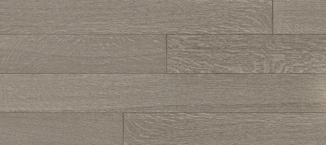 Preverco Max19 bois d'ingénierie Chêne blanc finition SQ nuance inox mat, lame 5-1/8 po x 3/4 po