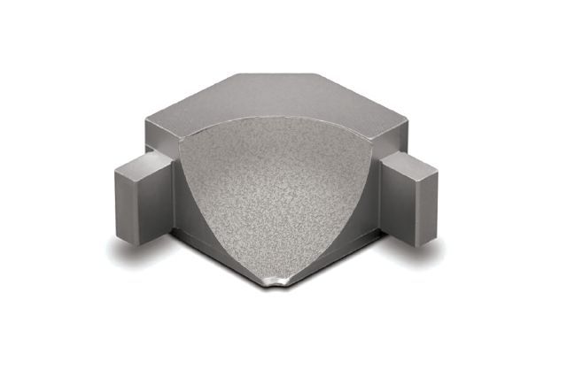 Schluter DILEX-AHKA Coin intérieur 90° avec un radius de 3/8" (10 mm) - aluminium grège