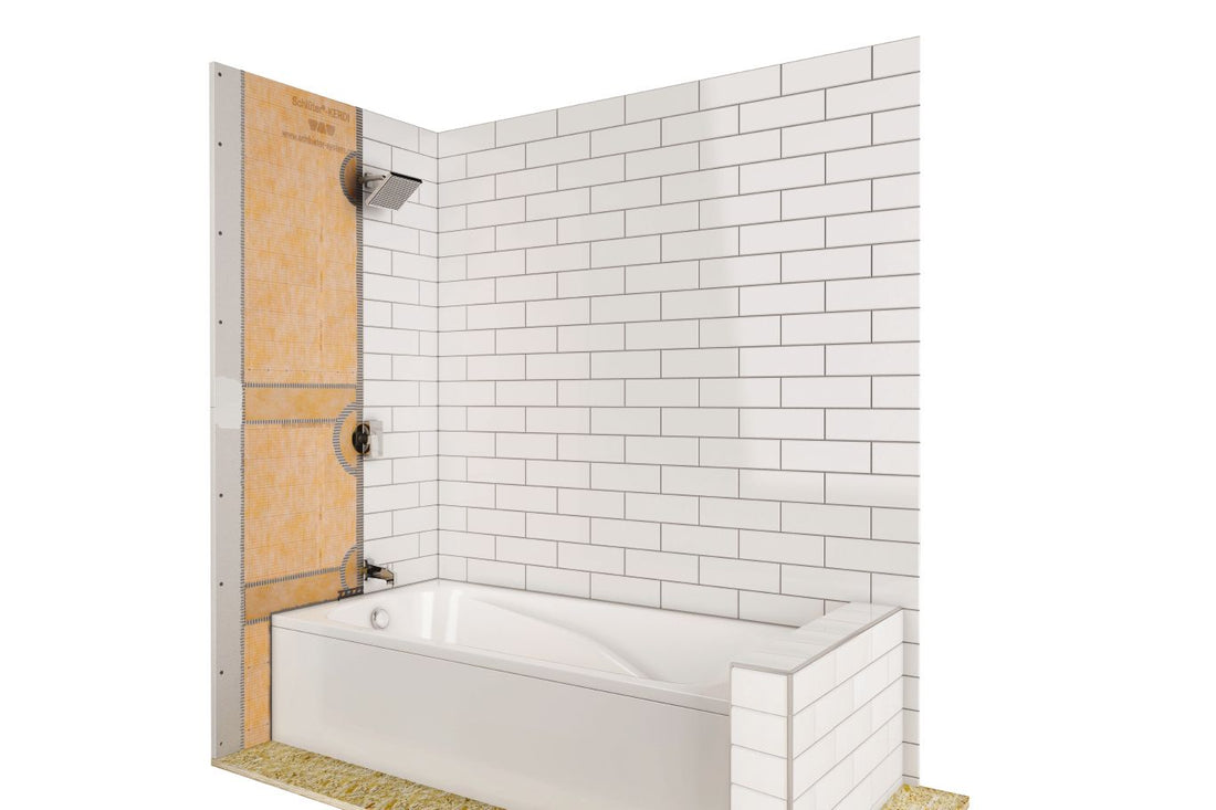 Schluter KERDI-TUBKIT Ensemble pour coutour de baignoire complet 75 pi²