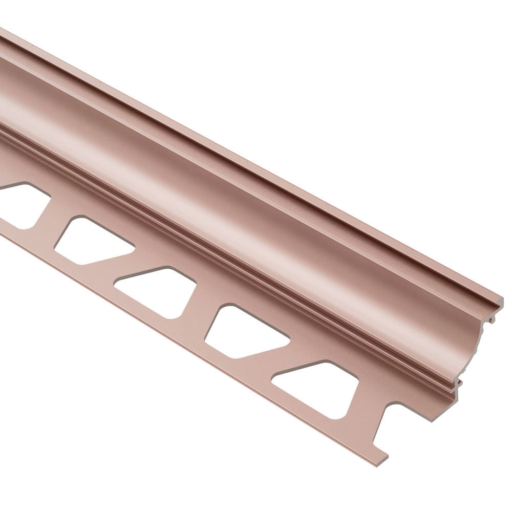 Schluter DILEX-AHK Profilé à gorge avec un radius de 3/8" - aluminium anodisé cuivre mat 5/16" (8 mm) x 8' 2-1/2"