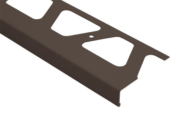 Schluter BARA-RW Profilé de bordure de balcon aluminium brun noir 4-3/4" (120 mm) x 8' 2-1/2"