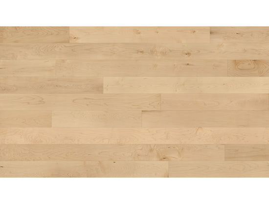 Preverco Bois franc SolidClassic Érable V+ Naturel Mat 4-1/4 po 3/4 po, planche érable clair, fini mat, microchanfrein V+