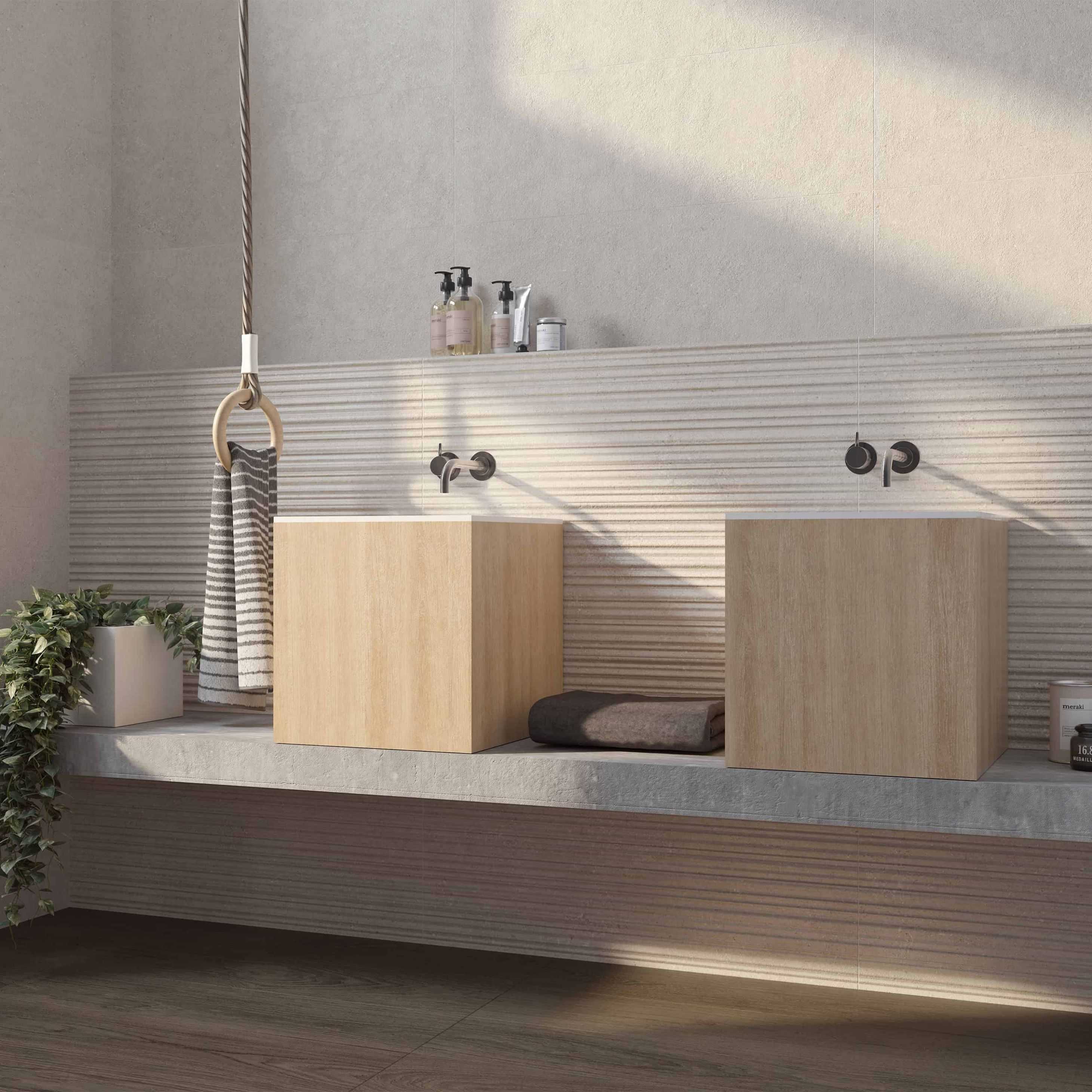 Carreaux de céramique | Collection Kalksten - 12 po x 24 po