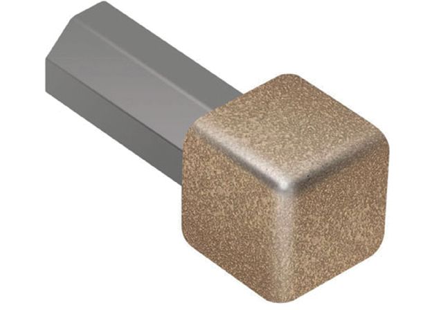 Schluter QUADEC Coin intérieur/extérieur 90° - aluminium beige 7/16" (11 mm)