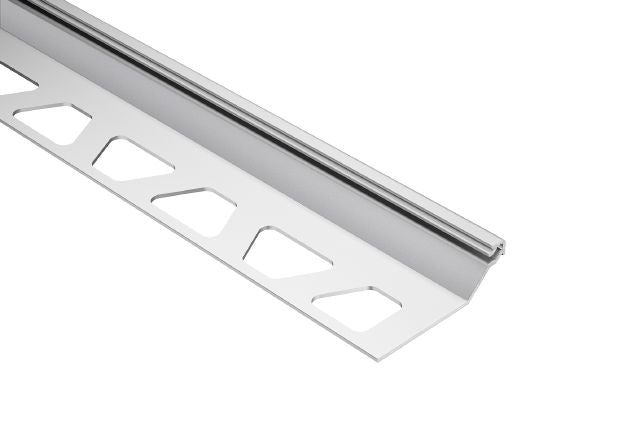 Schluter FINEC-SQ Profilé de finition et de protection des rebords aluminium anodisé mat 7/16" (11 mm) x 8' 2-1/2"