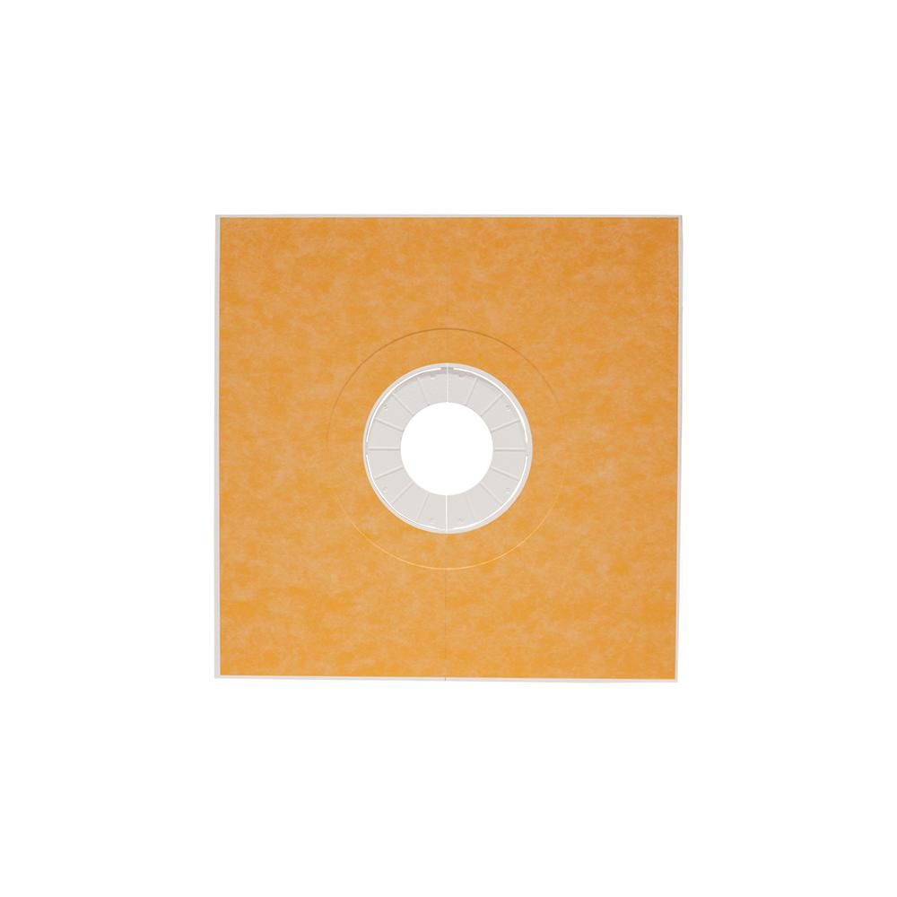 Schluter KERDI-SHOWER-TT Base de douche préfabriquée en pente avec position de sortie centrée 7/8" x 36" x 36"