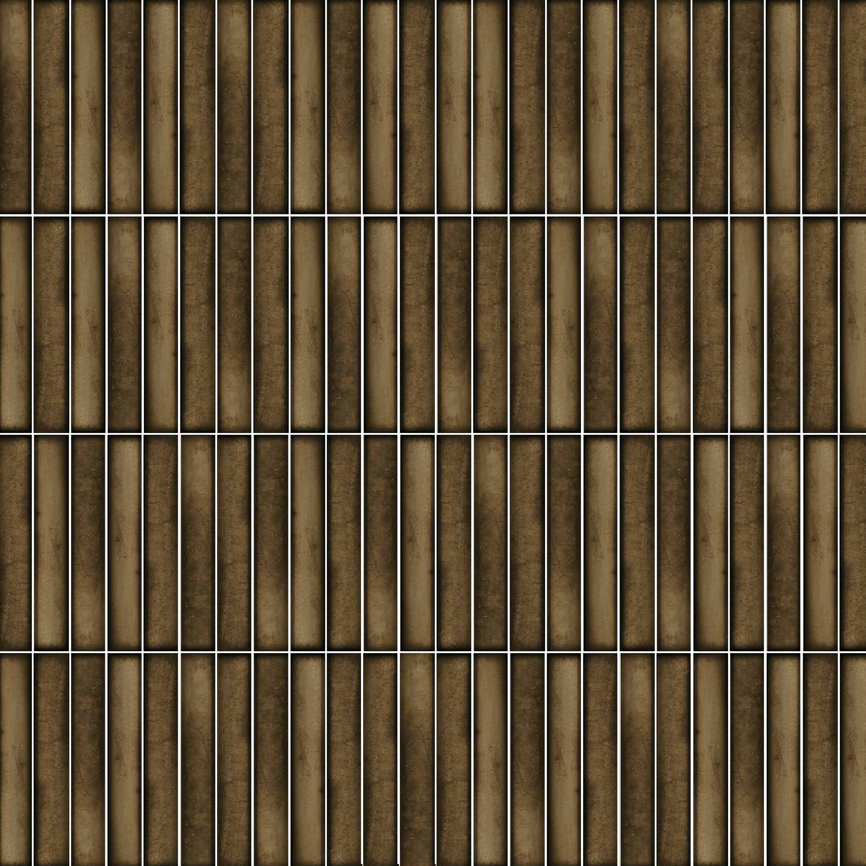 Carreaux de céramique | Collection Kanji - 4,5 po x 9 po Noyer 4.5 po x 9 po pré-coupé Lustré