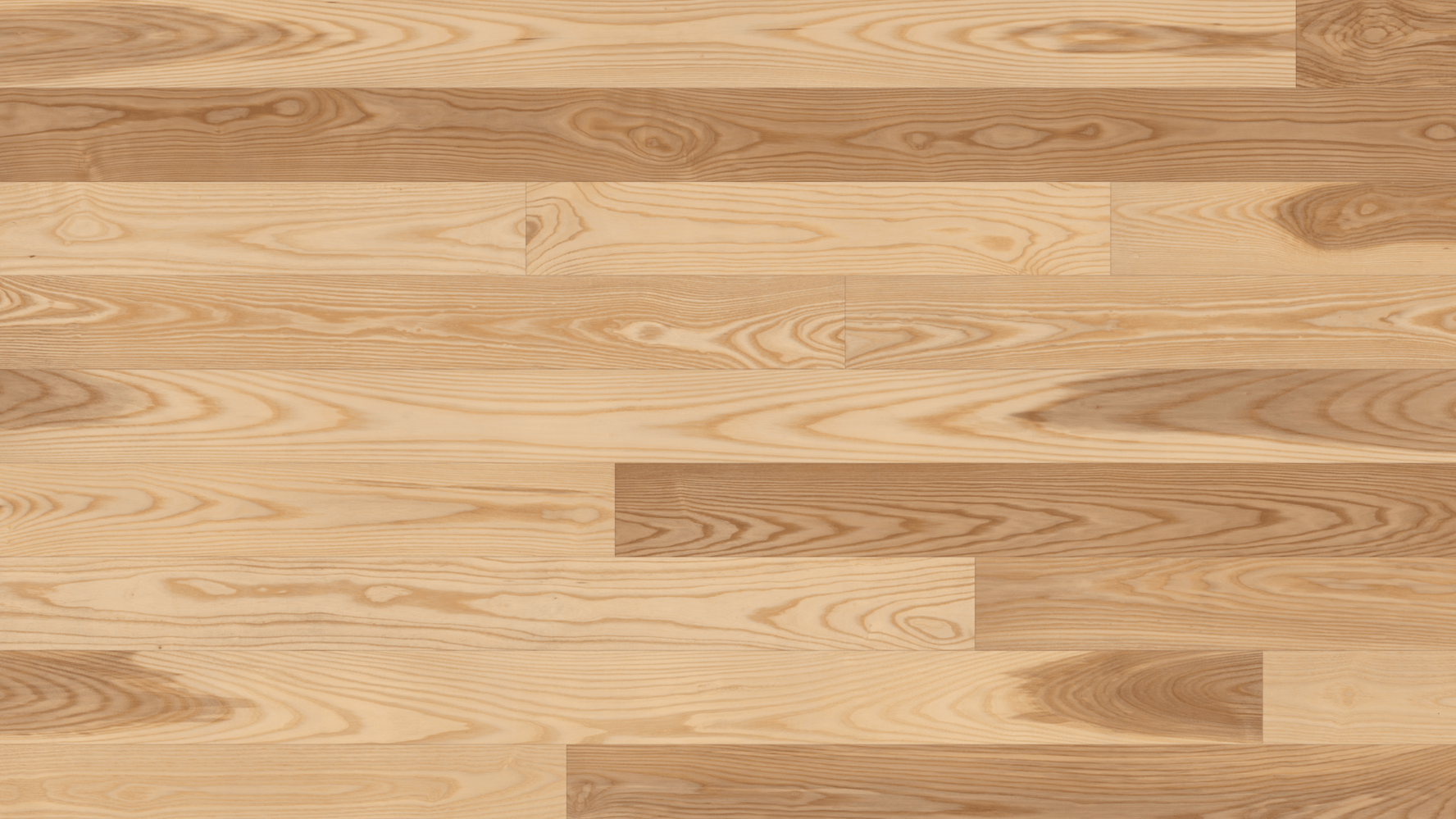 Preverco Bois franc SolidClassic Frêne Nuance Naturel Satiné planche 3-1/4 po x 3/4 po grain frêne