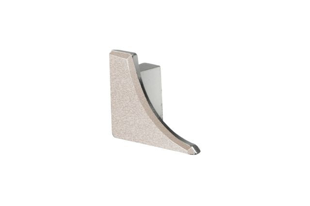 Schluter DILEX-AHKA Cap de fermeture gauche avec un radius de 3/8" (10 mm) Aluminium Ivoire