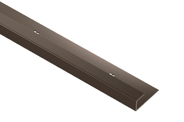 Schluter VINPRO-S Profilé de bordure pour revêtement de vinyle bronze antique brossé 11/32" (9 mm) x 8' 2-1/2"