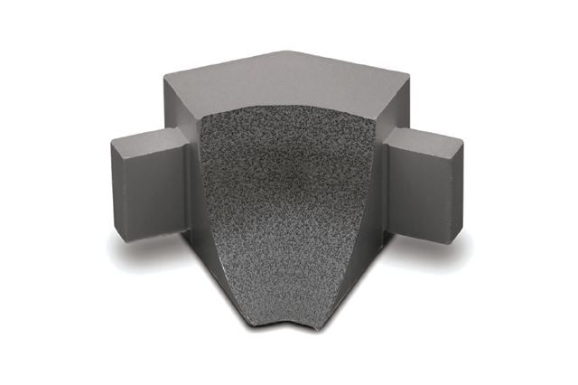 Schluter DILEX-AHKA Coin intérieur 135° avec un radius de 3/8" (10 mm) - aluminium gris pierre