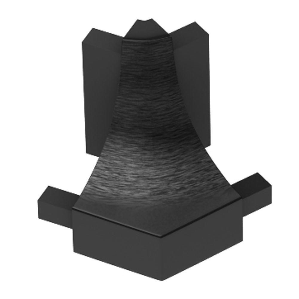 Schluter DILEX-AHK Coin extérieur 135° avec un radius de 3/8" (10 mm) - aluminium anodisé graphite brossé
