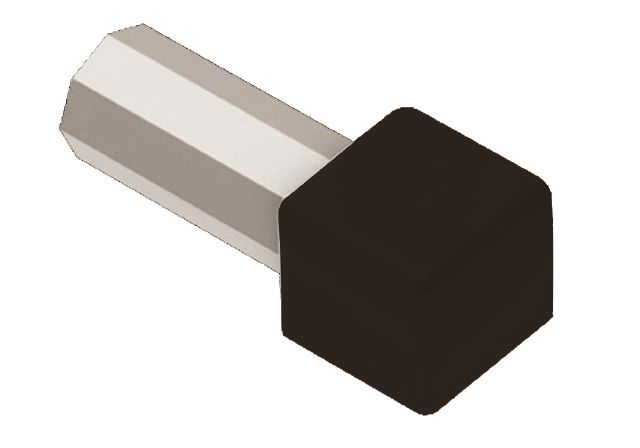 Schluter QUADEC Coin extérieur 90° - aluminium brun noir 7/16" (11 mm)