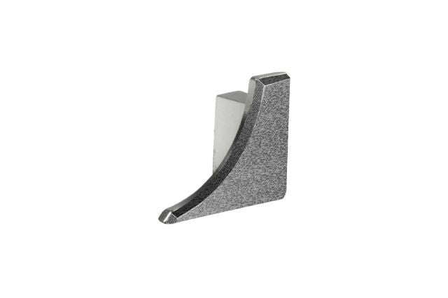 Schluter DILEX-AHKA Cap de fermeture droit avec un radius de 3/8" (10 mm) - aluminium étain