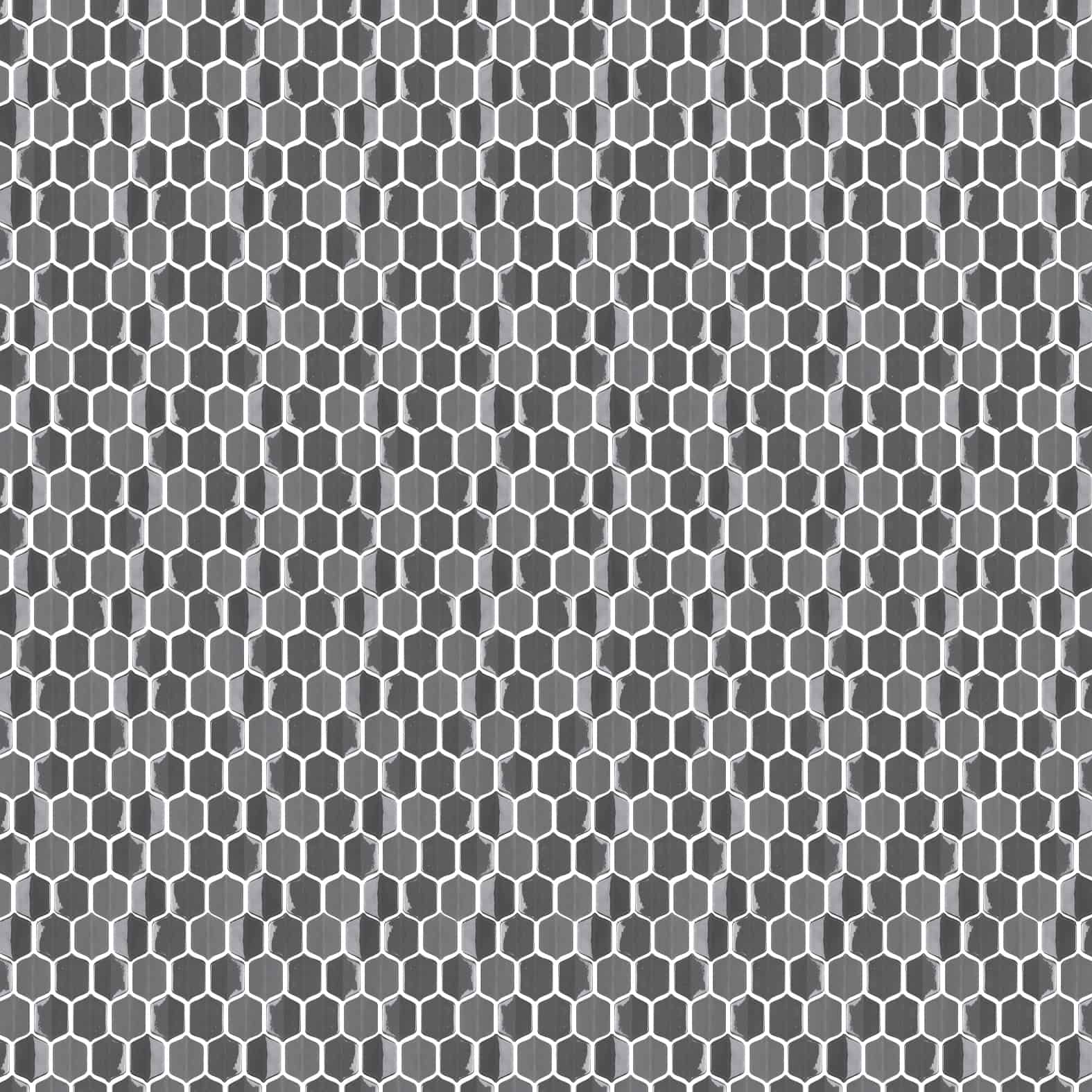 Carreaux de céramique Collection Nordik mosaïque 1 po x 2 po Grigio — petits rectangles gris