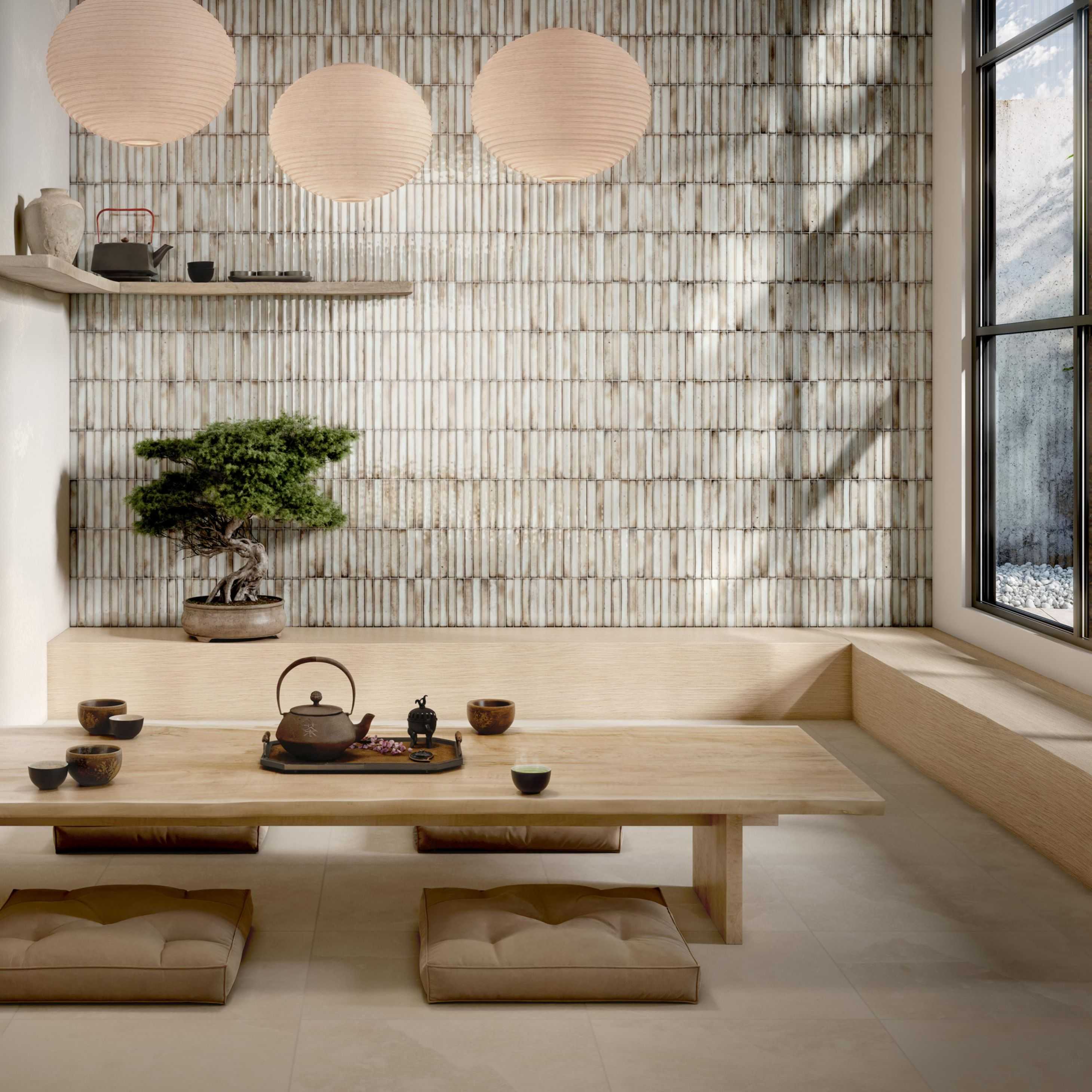 Carreaux de céramique | Collection Kanji - 4,5 po x 9 po