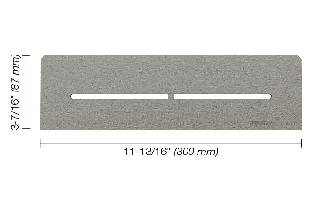 Schluter SHELF-N Étagère rectangulaire pour niche modèle Pure - aluminium gris pierre