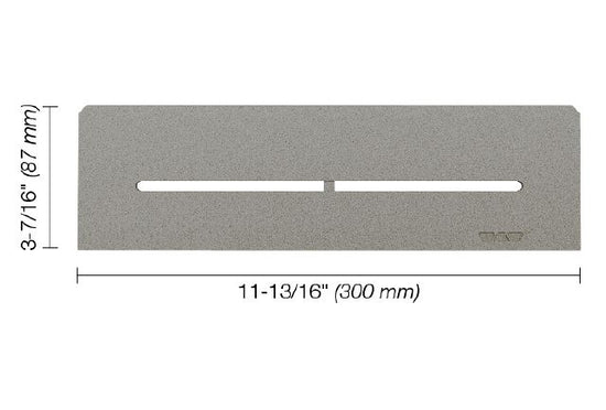 Schluter SHELF-N Étagère rectangulaire pour niche modèle Pure - aluminium gris pierre