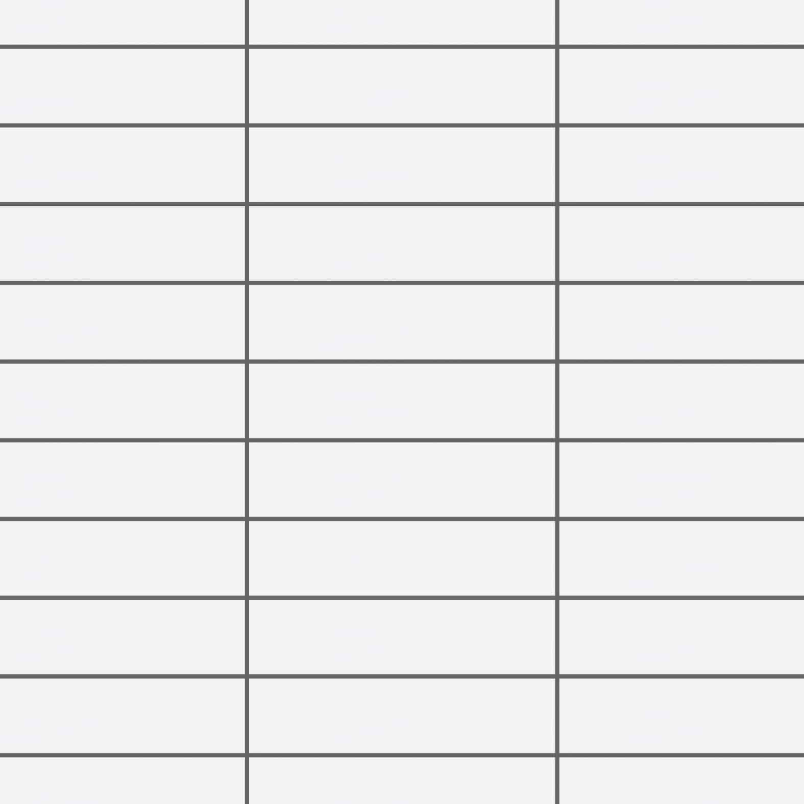 Carreaux de céramique Collection Essential 4 po x 16 po Bianco lustré rectangulaire blanc brillant