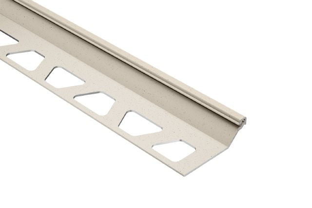 Schluter FINEC-SQ Profilé de finition et de protection des rebords aluminium ivoire 7/16" (11 mm) x 8' 2-1/2"