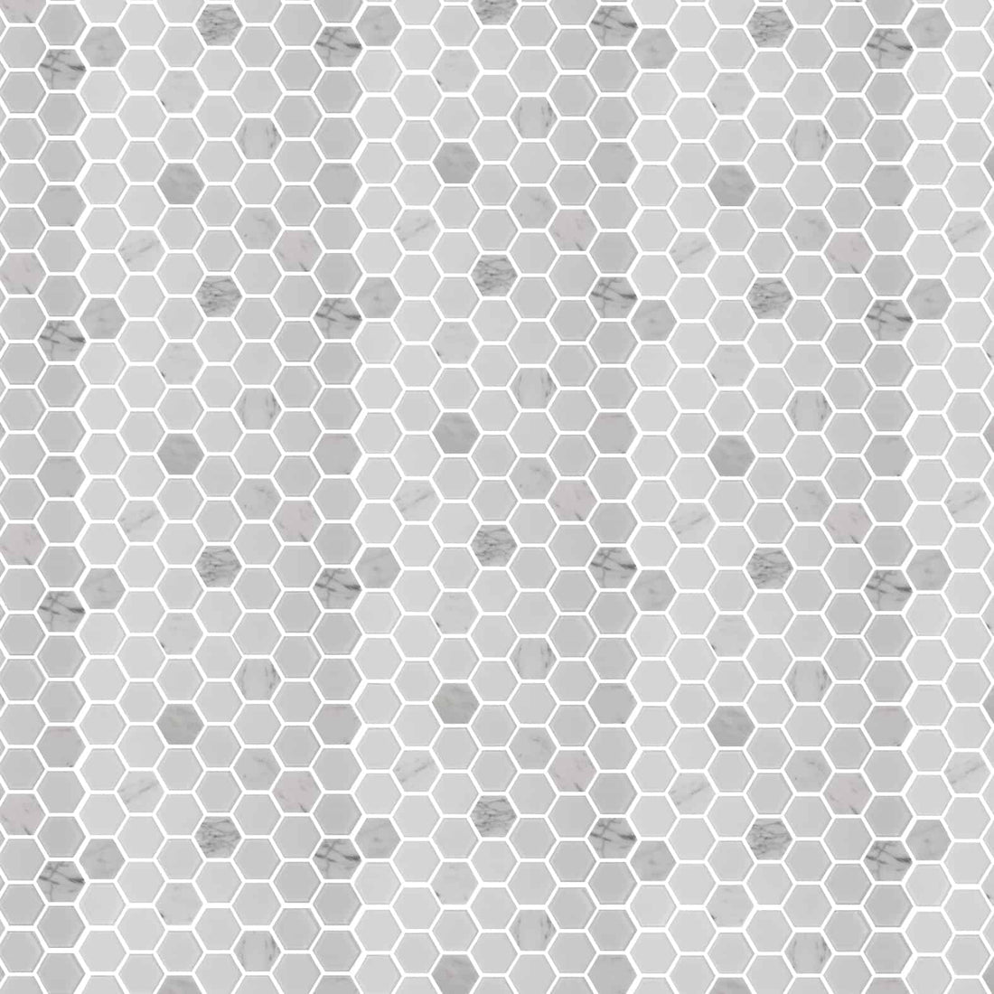 Carreaux de céramique | Collection Exagon - Mosaïque - 2 po x 2 po