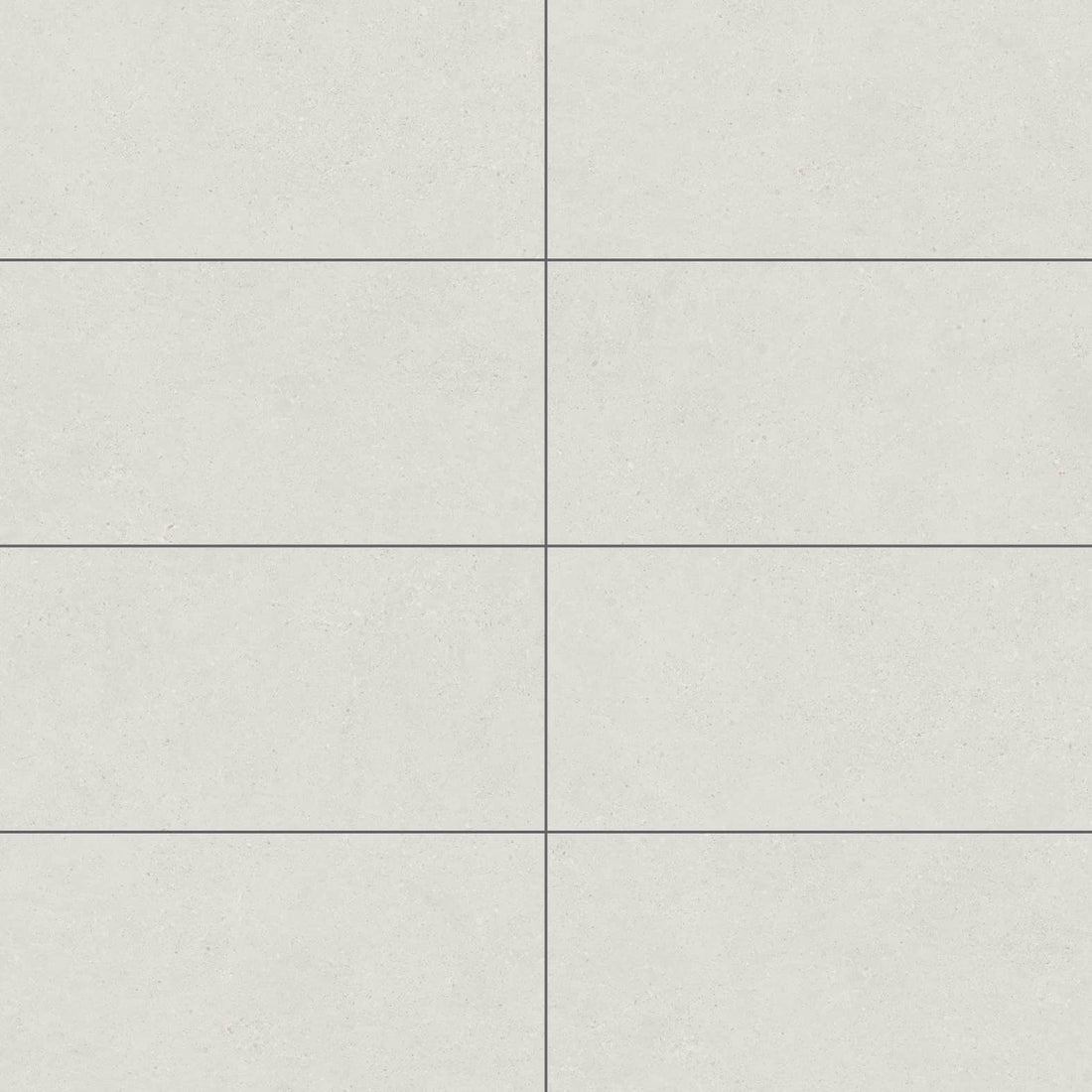 Carreaux de céramique Collection Kalksten 12 po x 24 po Neige finition mat