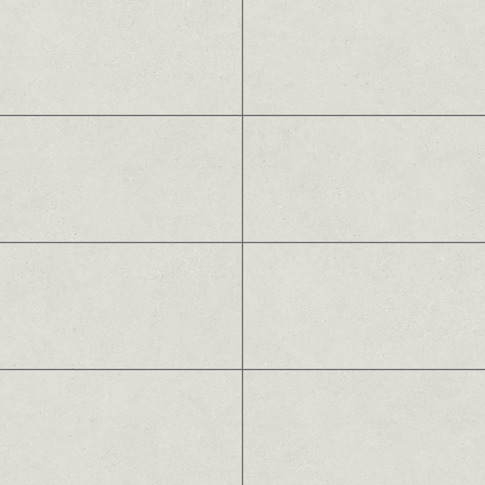 Carreaux de céramique Collection Kalksten 12 po x 24 po Neige finition mat