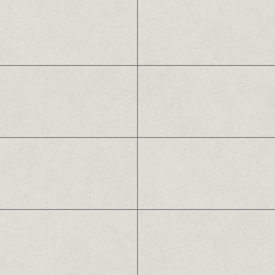 Carreaux de céramique Collection Kalksten 12 po x 24 po Neige finition mat