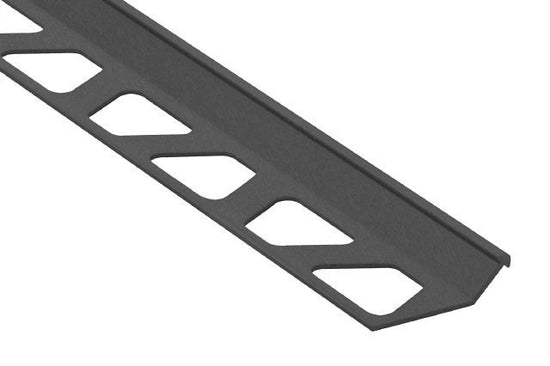 Schluter FINEC Profilé de finition et de protection des rebords - aluminium anthracite clair 7/16" (11 mm) x 8' 2-1/2"