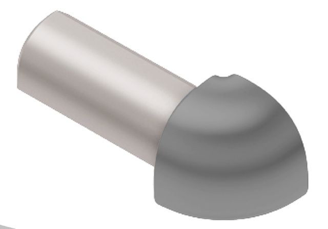 Schluter RONDEC Coin extérieur 90° - aluminium anodisé gris métallique 1/2" (12.5 mm)