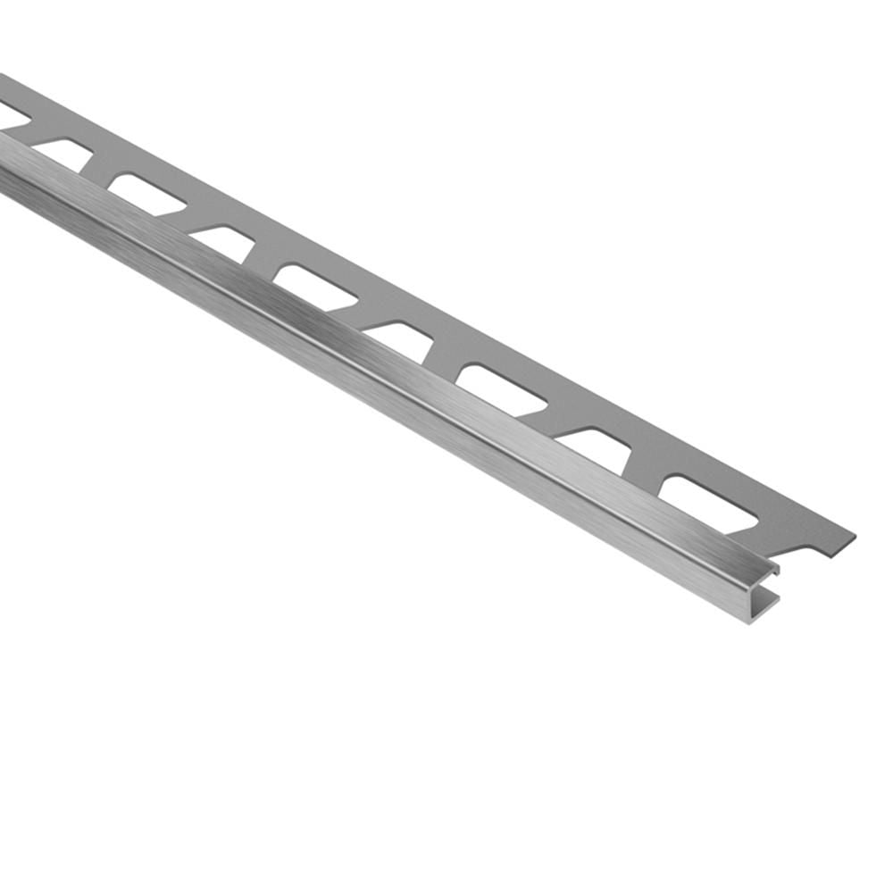 Schluter QUADEC Profilé de bordure carré - acier inoxydable (V2) brossé 9/32" (7 mm) x 8' 2-1/2"