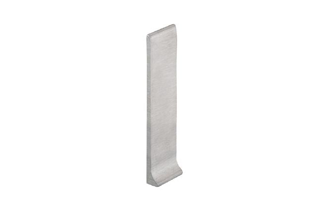 Schluter Cap de fermeture gauche Designbase-SL Acier inoxydable brossé V2A - 4-3/8" (110 mm)