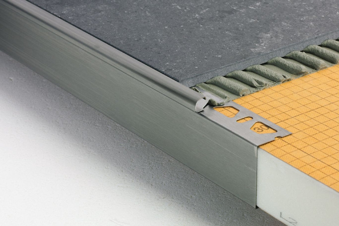 Schluter KERDI-BOARD-ZC Raccord externe - acier inoxydable (V2) brossé 2"